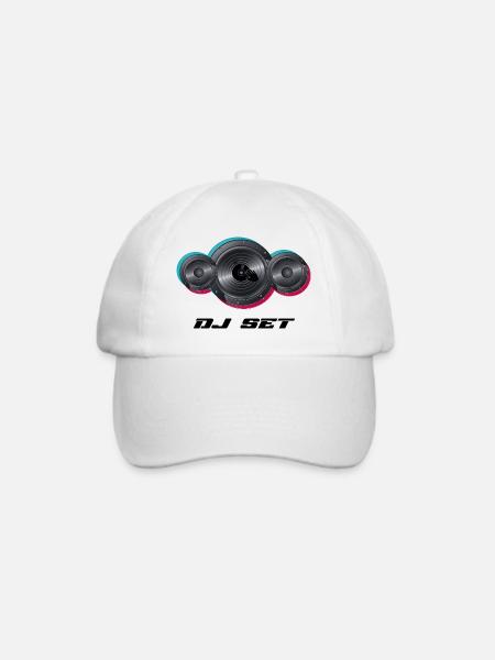 DJ - Baseballkappe - Weiß/Weiß