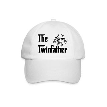 The Twinfather Zwillinge Dad Papa - Baseballkappe - Weiß/Weiß - Vorne