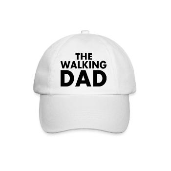 The walking dad - Baseballkappe - Weiß/Weiß - Vorne