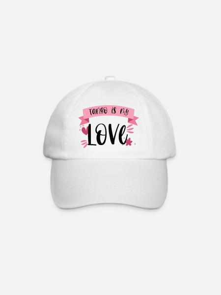 Tango is my Love! Tänzerin tanzen Geschenk - Baseballkappe - Weiß/Weiß