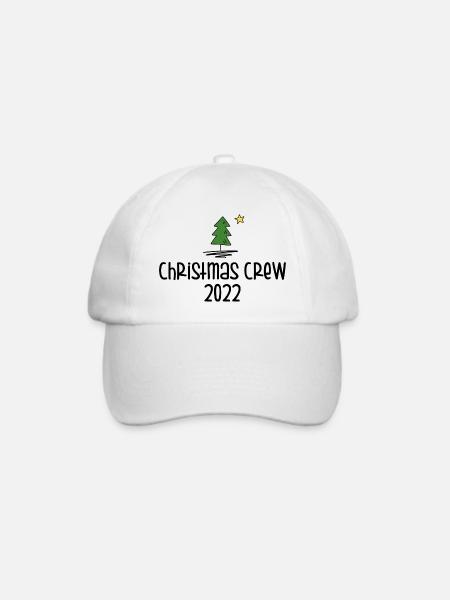 Christmas Crew 2022 - Baseballkappe - Weiß/Weiß