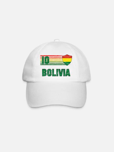 Bolivien Fußball Mannschaft - Baseballkappe - Weiß/Weiß