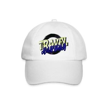 different traveling eat sleep travel travel bug - Baseballkappe - Weiß/Weiß - Vorne