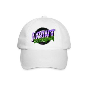 awesome happy biotech major - Baseballkappe - Weiß/Weiß - Vorne