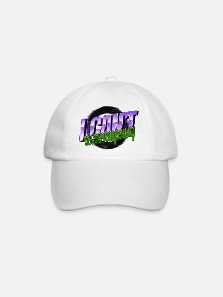 awesome happy biotech major - Baseballkappe - Weiß/Weiß