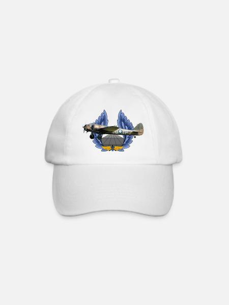 Bristol Blenheim - Baseballkappe - Weiß/Weiß