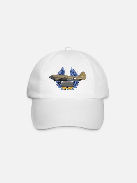 C-46 Commando - Baseballkappe - Weiß/Weiß