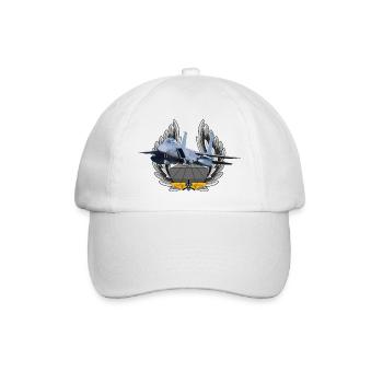 F-15 Eagle - Baseballkappe - Weiß/Weiß - Vorne