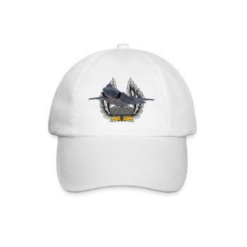 F-35 Lightning II - Baseballkappe - Weiß/Weiß - Vorne