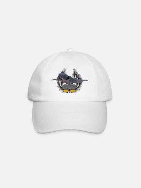 F-35 Lightning II - Baseballkappe - Weiß/Weiß