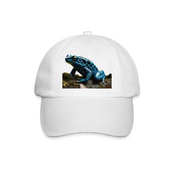 Pfeilgiftfrösche sind faszinierende Tiere - Baseballkappe - Weiß/Weiß - Vorne
