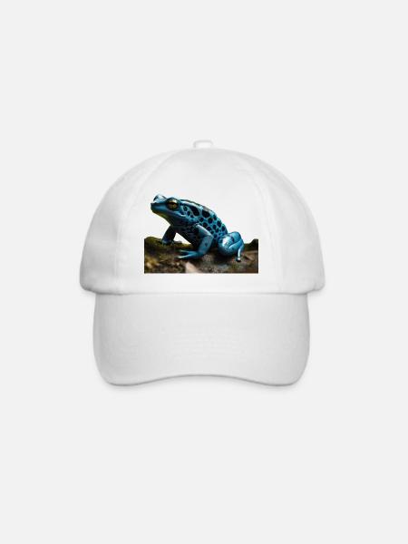 Pfeilgiftfrösche sind faszinierende Tiere - Baseballkappe - Weiß/Weiß