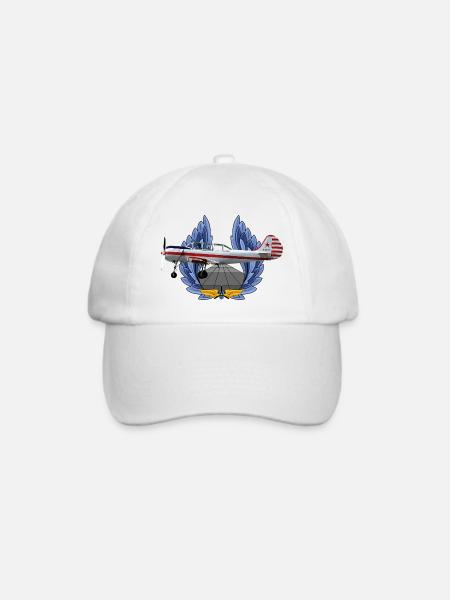 Yak-52 - Baseballkappe - Weiß/Weiß