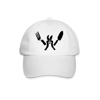 Gartengärtner bereit - Baseballkappe - Weiß/Weiß - Vorne
