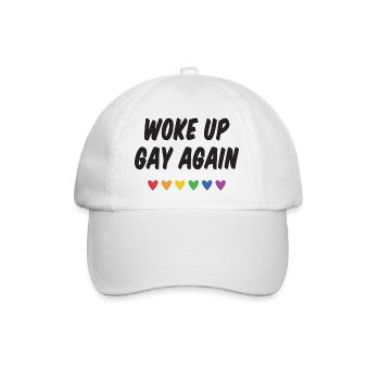 Wieder aufgewacht - Pride Month - Baseballkappe - Weiß/Weiß - Vorne