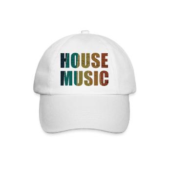 House - Baseballkappe - Weiß/Weiß - Vorne