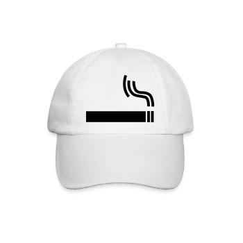 Zigarette Cigarette raucherpause - Baseballkappe - Weiß/Weiß - Vorne