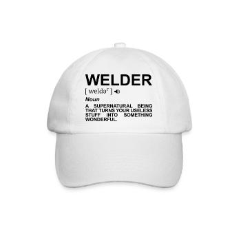 Schweißer Bedeutung - Baseballkappe - Weiß/Weiß - Vorne
