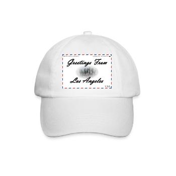 Los Angeles Souvenir-Postkarte - Baseballkappe - Weiß/Weiß - Vorne