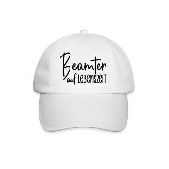 Beamter auf Lebenszeit - Baseballkappe - Weiß/Weiß - Vorne