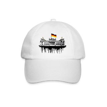 Reichstag Berlin | Reichstag building in Berlin - Baseballkappe - Weiß/Weiß - Vorne