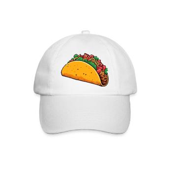 Tacos - Baseballkappe - Weiß/Weiß - Vorne