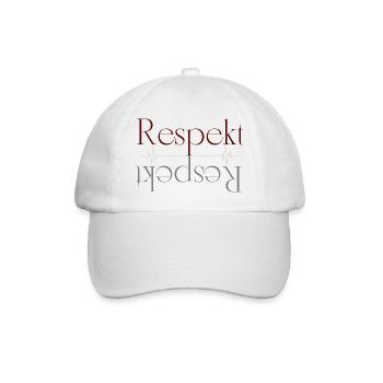 respekt - Baseballkappe - Weiß/Weiß - Vorne
