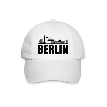 berlin skyline - Baseballkappe - Weiß/Weiß - Vorne
