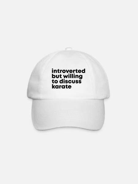 Karate Karate Karate - Baseballkappe - Weiß/Weiß