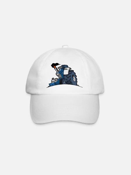 1293 DRAWSMALL BLAU - Baseballkappe - Weiß/Weiß