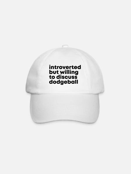 Dodgeball Dodgeball Dodgeball - Baseballkappe - Weiß/Weiß