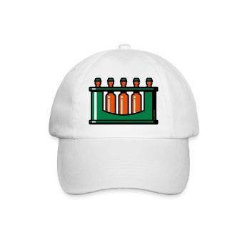 XGrüner Kasten - Baseballkappe - Weiß/Weiß - Vorne