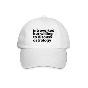 Astrologie Astrologie Astrologie - Baseballkappe - Weiß/Weiß - Vorne