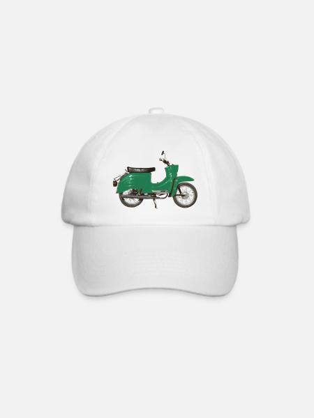 Schwalli grün KR51/2 - Baseballkappe - Weiß/Weiß
