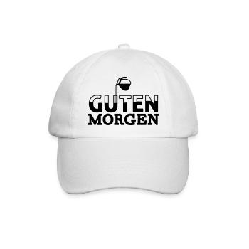 Guten Morgen Kaffee - Baseballkappe - Weiß/Weiß - Vorne