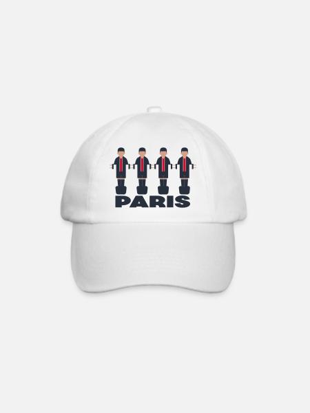 Paris - Baseballkappe - Weiß/Weiß