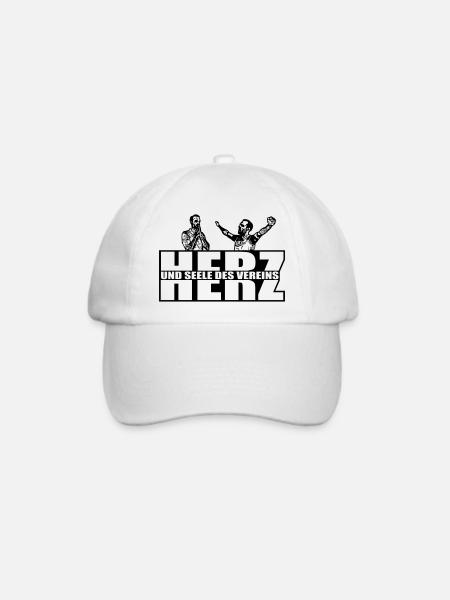 Herz und Seele des Vereins - Baseballkappe - Weiß/Weiß