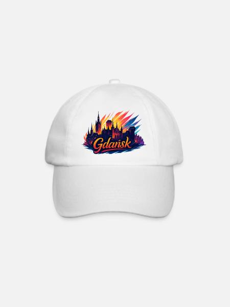Danzig Gdańsk Stadt Polen Geschenk - Baseballkappe - Weiß/Weiß