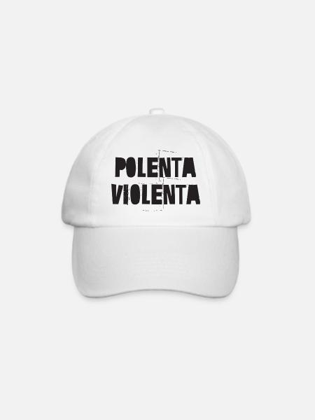Polenta Violenta - Baseballkappe - Weiß/Weiß