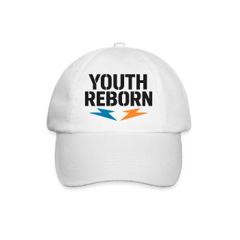 Youth Reborn – Blitz-Statement - Baseballkappe - Weiß/Weiß - Vorne