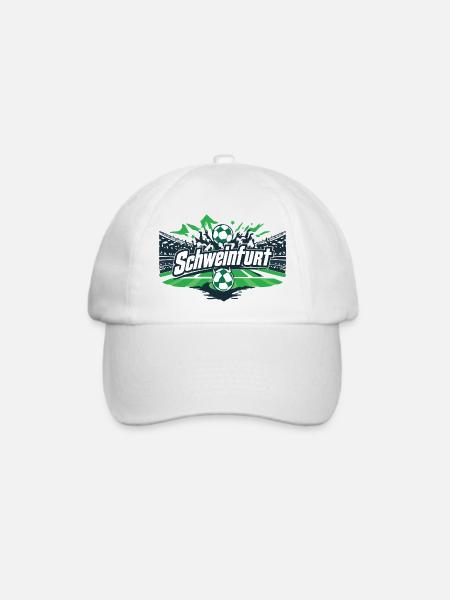 Schweinfurt Fussball Tshirt Aufkleber Sticker Shir - Baseballkappe - Weiß/Weiß