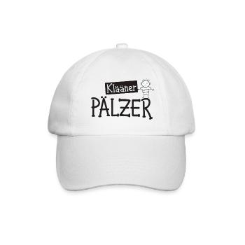 Klääner Pälzer Kinderdesign - Pfälzer Junge - Baseballkappe - Weiß/Weiß - Vorne