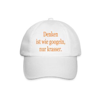Denken - Baseballkappe - Weiß/Weiß - Vorne
