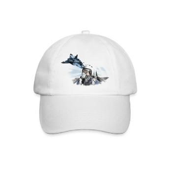 Jet Pilot - Baseballkappe - Weiß/Weiß - Vorne