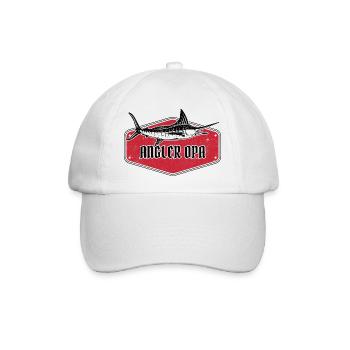 ANGLER OPA MODERN MARLIN - Baseballkappe - Weiß/Weiß - Vorne