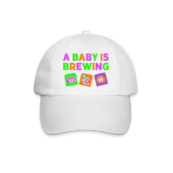 Gender Reveal Halloween - Baseballkappe - Weiß/Weiß - Vorne