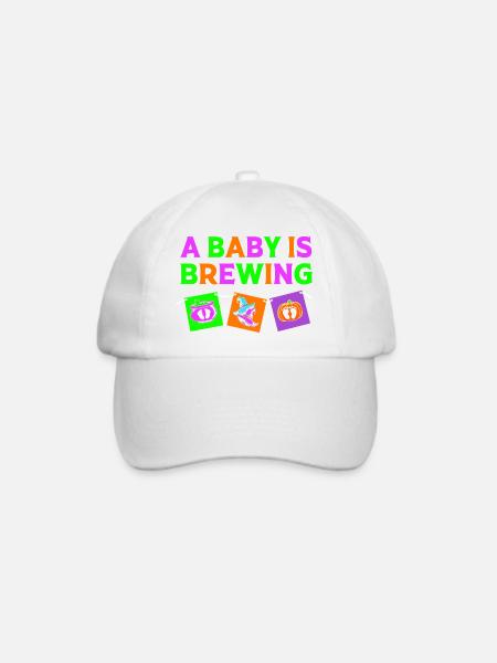 Gender Reveal Halloween - Baseballkappe - Weiß/Weiß