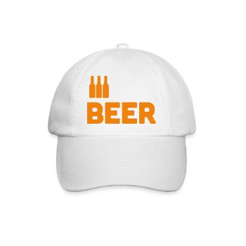 Bierliebhaber - Baseballkappe - Weiß/Weiß - Vorne