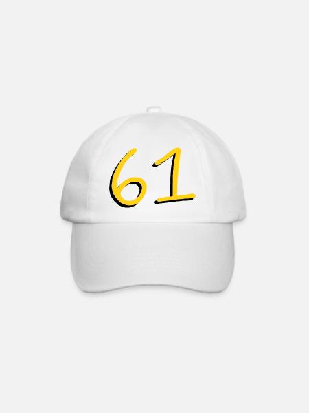 61 - Baseballkappe - Weiß/Weiß