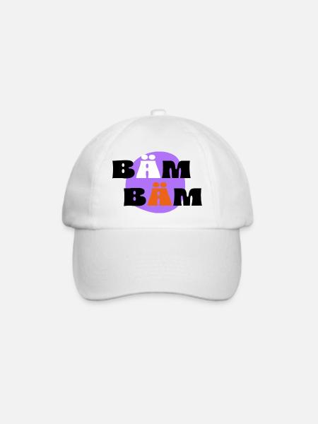 BÄM, BÄM - Baseballkappe - Weiß/Weiß